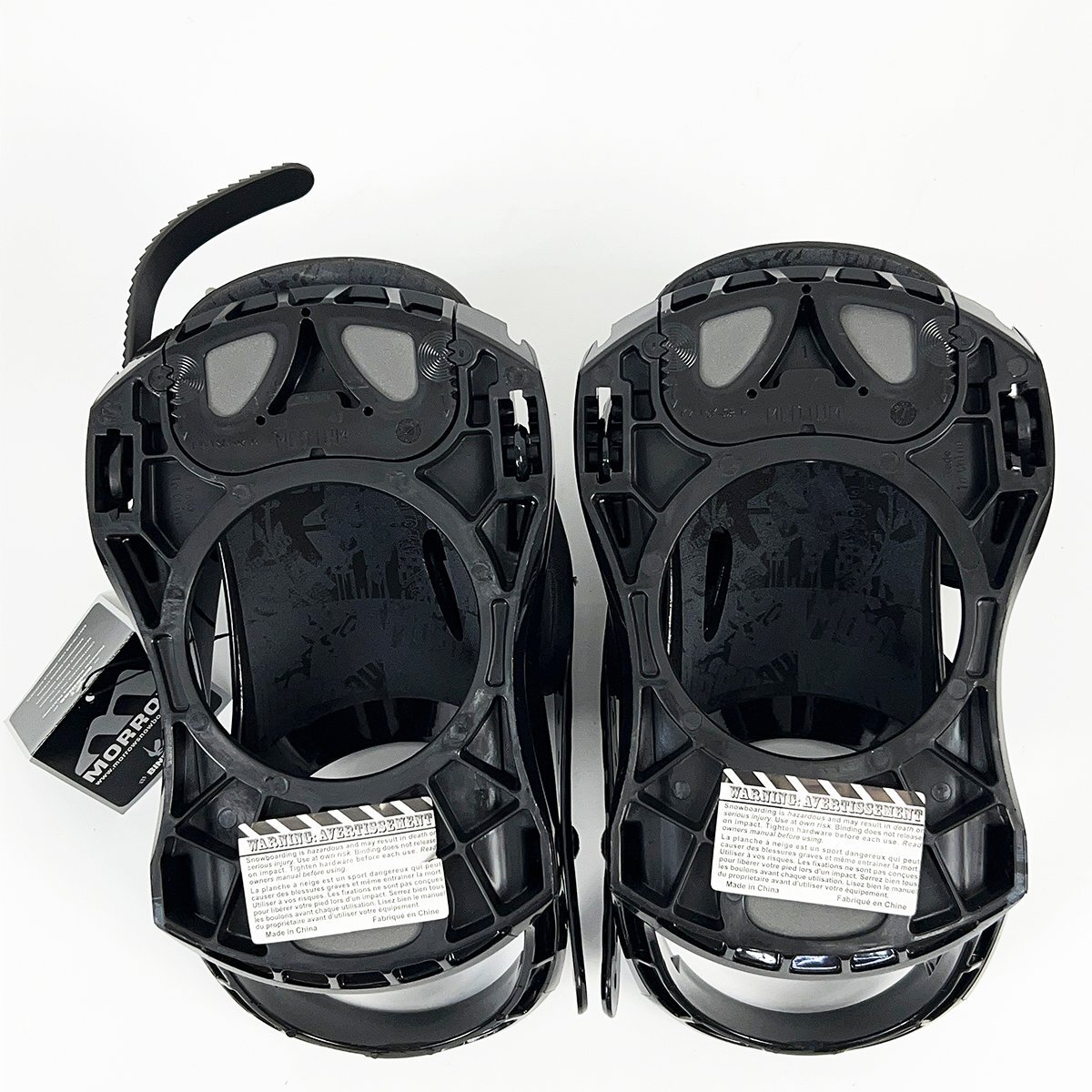 美品 MORROW モロー AXIOM ビンディング Mサイズ スノーボードバインディング 雪山 [T103]_画像7