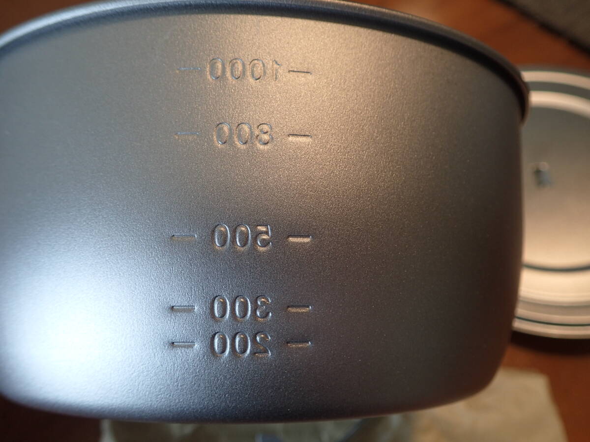 SOTO☆日本製チタンポット☆軽量 板厚0.3mm☆SOD-531☆1100ml☆専用保温コジー付属☆未使用保管品_画像5