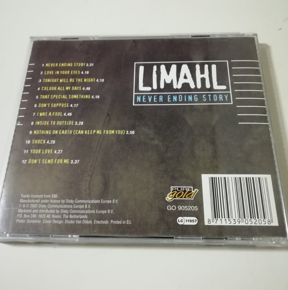 中古 輸入CD 企画盤 リマール Limahl ネバーエンディング・ストーリー 瞳ときめいて ユア・ラヴ ショック 1984-1986セレクトベスト_画像2