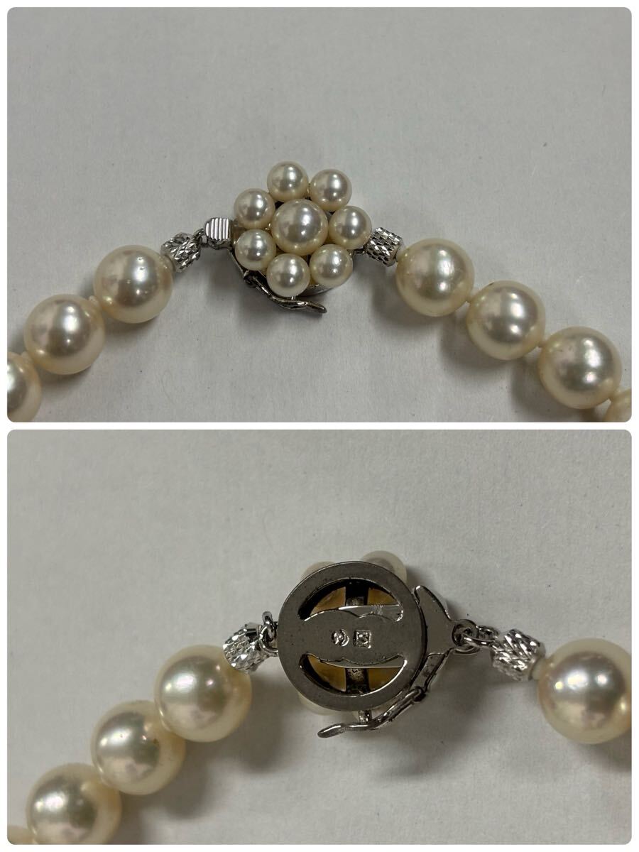 1円〜上質田崎真珠 本真珠 ネックレス 8mmUP あこや真珠 アコヤ パールネックレス タサキ 保証書・ケース付き 保管品_画像7