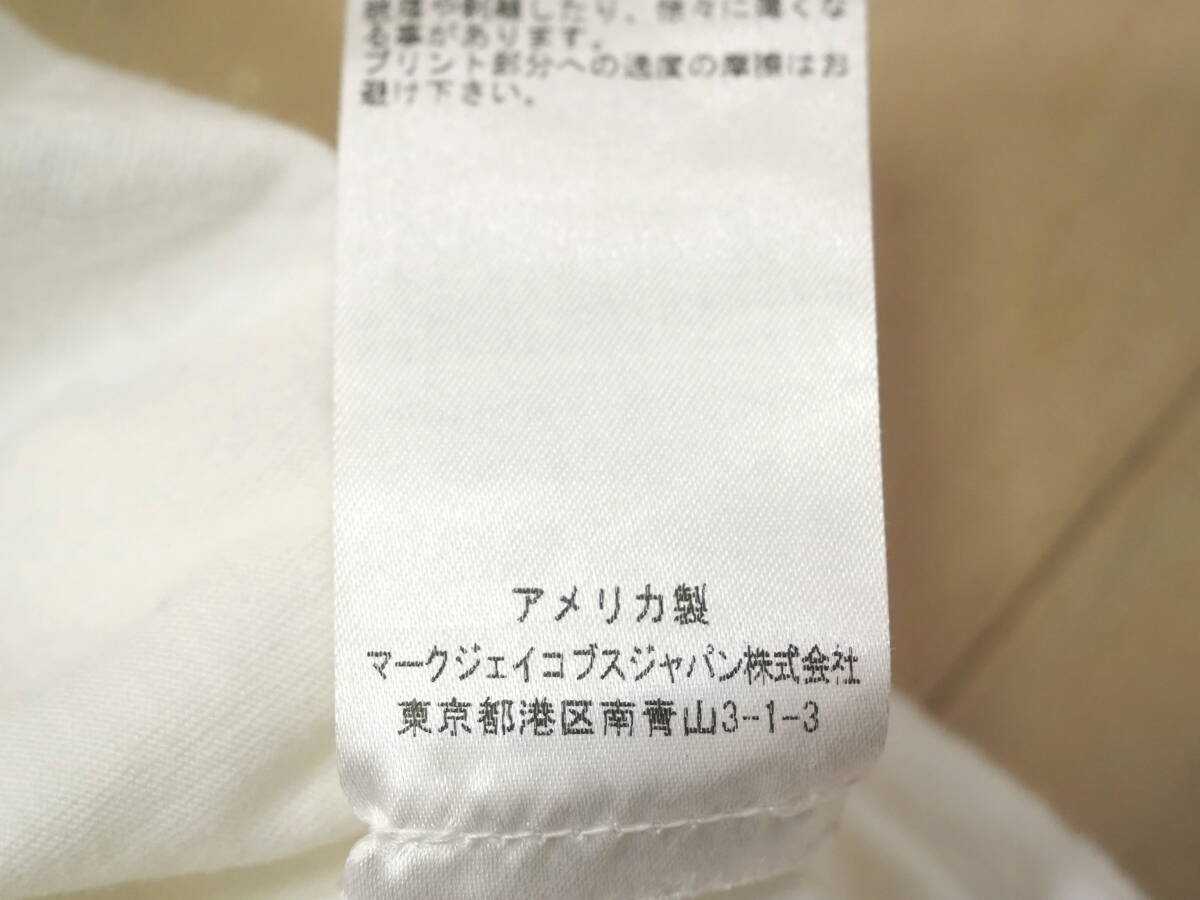 MARC JACOBS マークジェイコブス 17AWフラワープリントTシャツL白 USA製 ファーストライン_画像6