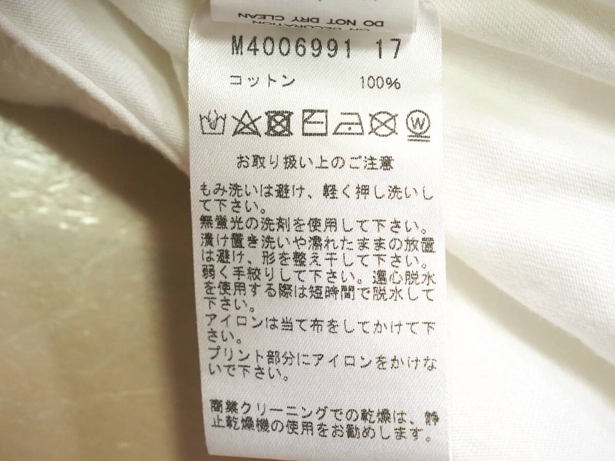 MARC JACOBS マークジェイコブス 17AWフラワープリントTシャツL白 USA製 ファーストライン_画像5