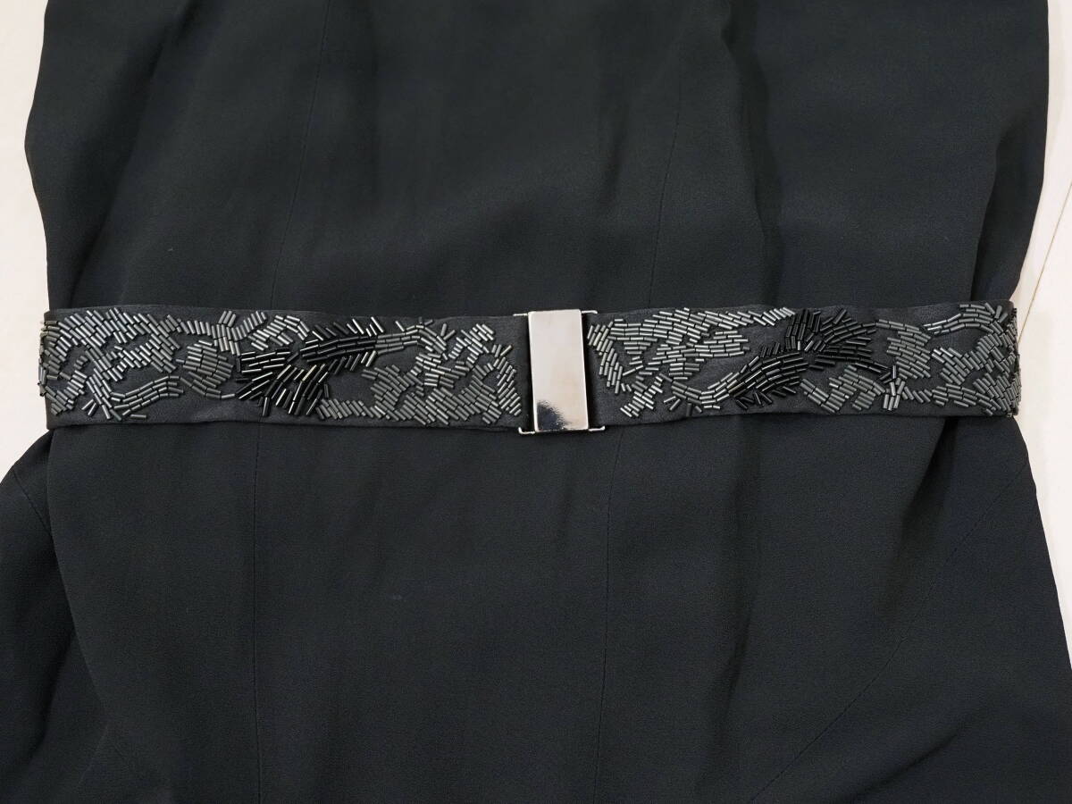 美品 VIKTOR&ROLF ヴィクター&ロルフ 10AWベルト付きフレンチスリーブワンピース38黒 Italy製 V&R_画像8