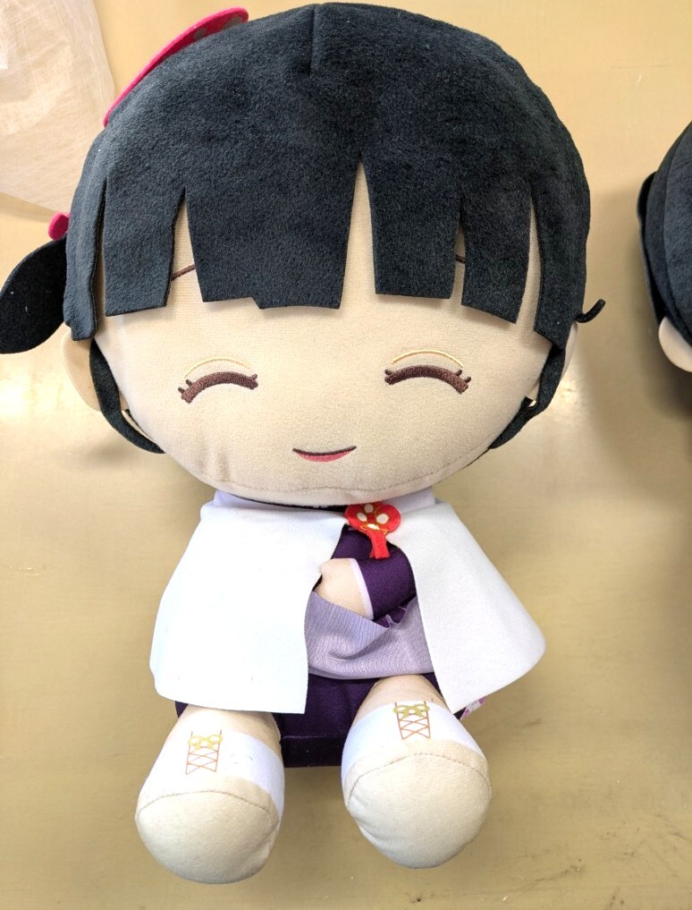 鬼滅の刃 めちゃでかぽふっとぬいぐるみ 栗花落カナヲ ナムコ_画像1