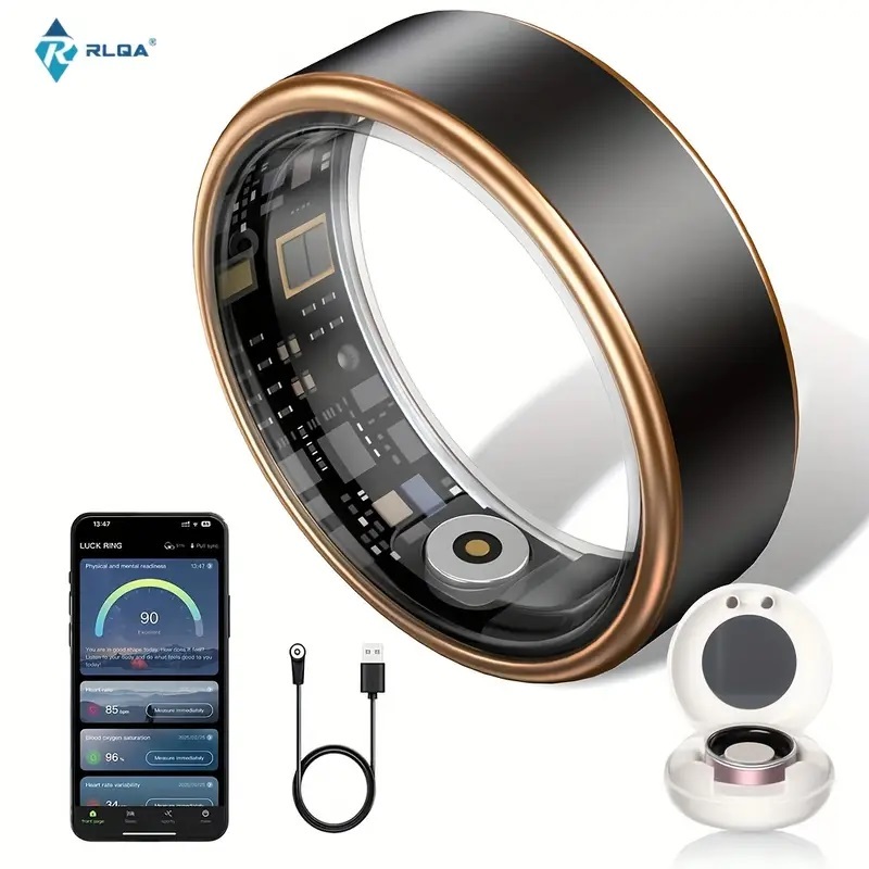 OuraRing等ブランドと同じ両方使ったことあるのでスマートリング充電セット付歩数計カロリー測定睡眠追跡運動サブスクリプション不要人気_画像1