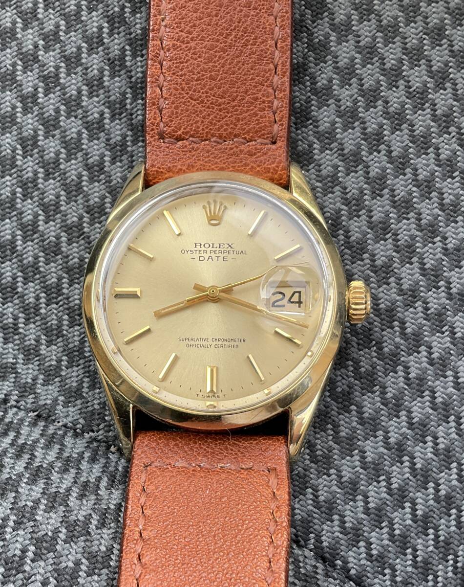 ROLEX オイスターパーペチュアル　ref.1550 キャップゴールド　美品