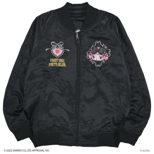 クロミ マイメロディ リバーシブルスカジャン　ブラック　Mサイズ 総刺繍　サンリオ　新品　ゴシック　ロリータ 送料無料_画像3