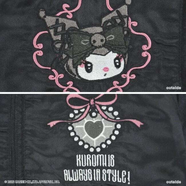 クロミ マイメロディ リバーシブルスカジャン　ブラック　Mサイズ 総刺繍　サンリオ　新品　ゴシック　ロリータ 送料無料_画像8