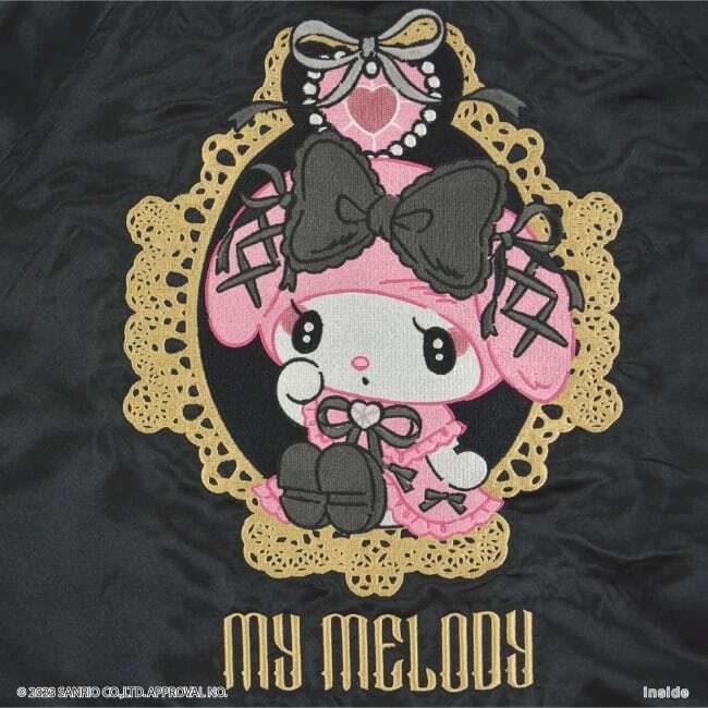 クロミ マイメロディ リバーシブルスカジャン　ブラック　Mサイズ 総刺繍　サンリオ　新品　ゴシック　ロリータ 送料無料_画像6