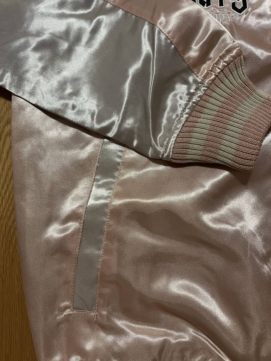 スヌーピー刺繍スカジャン　Lサイズ　ピンク　　SNOOPY PEANUTS ロック柄　新品　送料無料_画像5