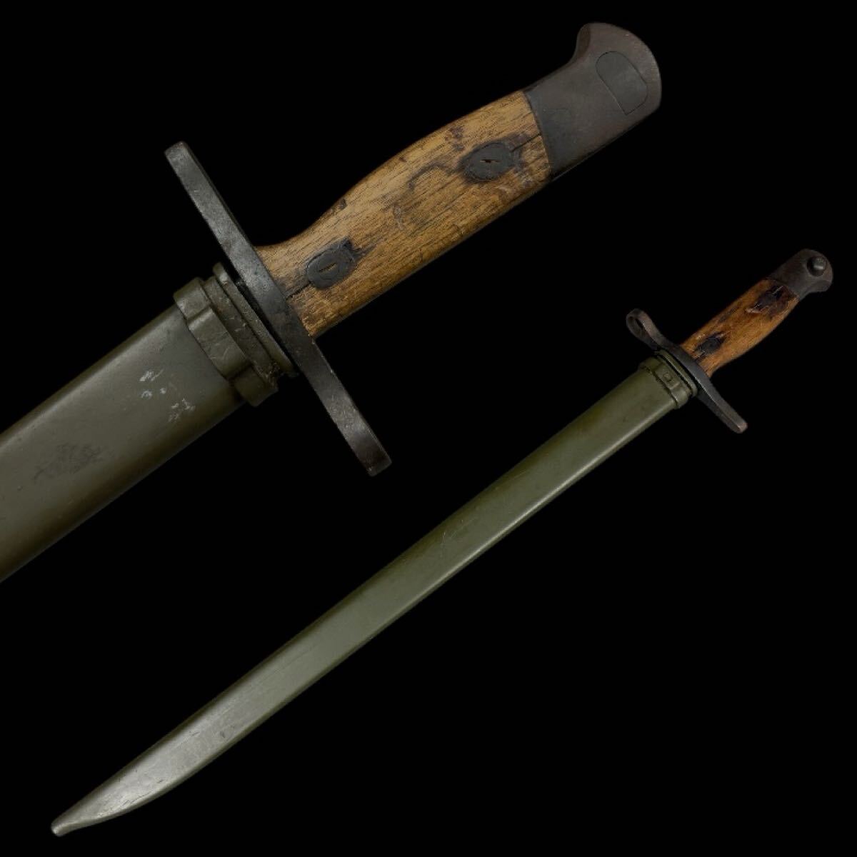三十年式 銃剣 模造刀 日本帝国軍正式装備 旧日本軍 軍刀 指揮刀 サーベル 短剣 ナイフ 拵え 刀装具 陸軍 三八式歩兵銃 全長52.5cm