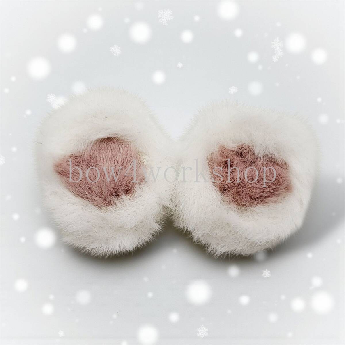 Ropet lopeto(ロペット)のアクセサリー 付け耳クリップ(ホワイト） _画像6