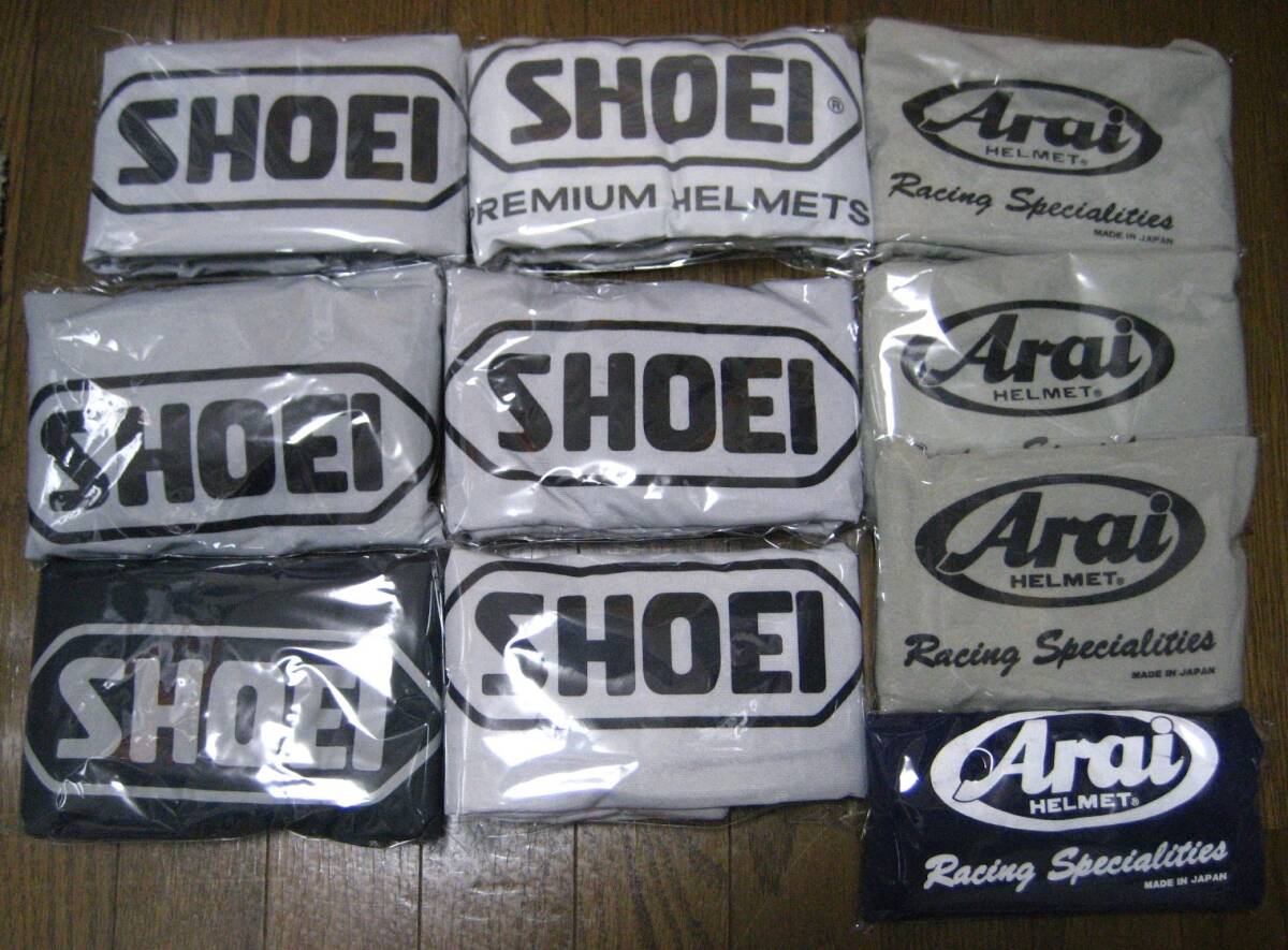 SHOEI ショウエイ / Arai アライ ヘルメット袋 　収納袋 　10枚　_画像1