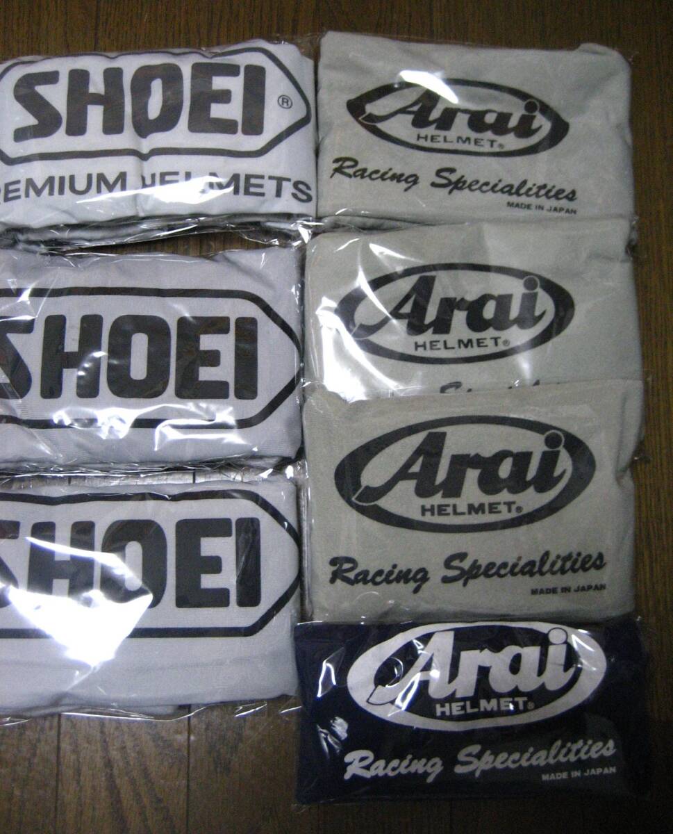 SHOEI ショウエイ / Arai アライ ヘルメット袋 　収納袋 　10枚　_画像3