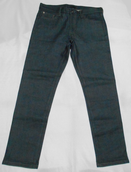 ユニクロ スリム デニムジーンズ 赤耳 ストレッチ 細身 カイハラデニム W32_画像1