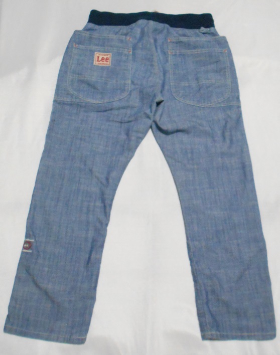 LEE リー 50500　シャンブレー イージーパンツ　腰リブ　2WAY　ロールアップ　W32_画像2