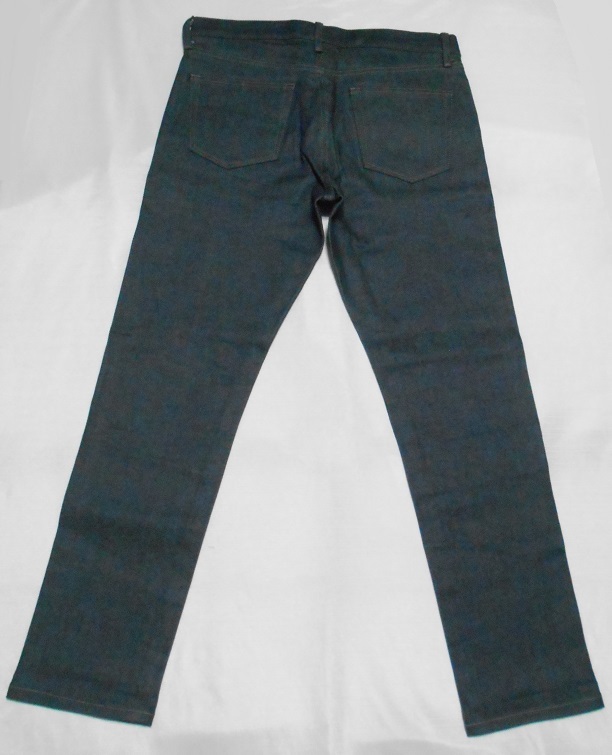 ユニクロ スリム デニムジーンズ 赤耳 ストレッチ 細身 カイハラデニム W32_画像2