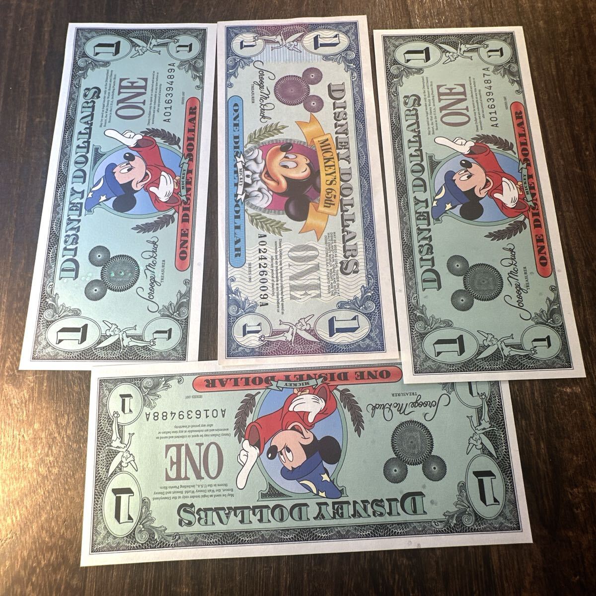 ディズニーダラー 1ドル　5ドル　10ドルにキズあり　おまとめ_画像5