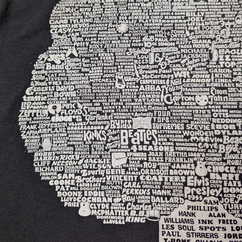 ロック ツリー【FAMILY TREE OF ROCK & ROLL】90s Tシャツ L ビンテージ ビートルズ ストーンズ エルビス WHO ロックンロール 50s60s70s80s_画像5