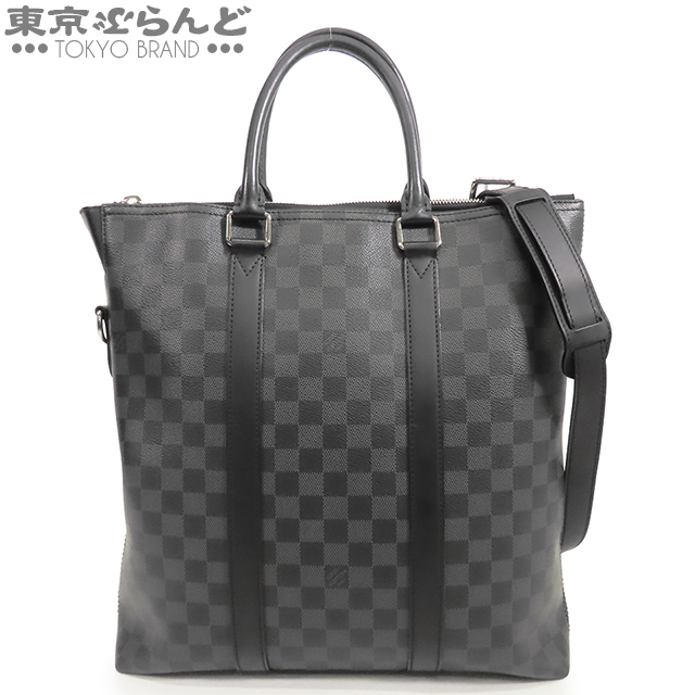 101820719 ルイヴィトン LOUIS VUITTON アントン N40000 ブラックxグレー ダミエグラフィット 2WAY トートバッグ ショルダーバッグ メンズ_画像1