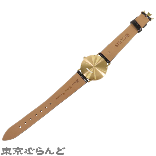 101787216 ヴァシュロン・コンスタンタン VACHERON CONSTANTIN エッセンシャル 92238 ホワイト K18YG レザー 金無垢 腕時計 メンズ 手巻_画像3