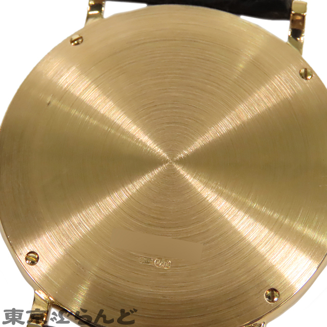 101787216 ヴァシュロン・コンスタンタン VACHERON CONSTANTIN エッセンシャル 92238 ホワイト K18YG レザー 金無垢 腕時計 メンズ 手巻_画像4