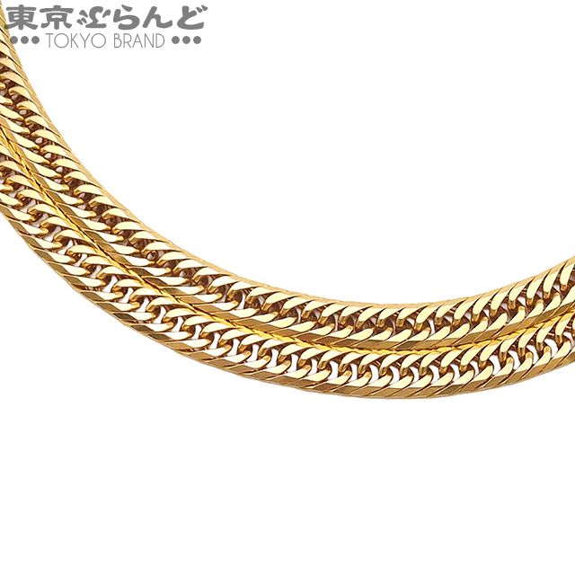 101808331 喜平ネックレス イエローゴールド K18YG 8面 トリプル 40.5cm 幅3.0ｍｍ 10.2g 造幣局検定刻印_画像1