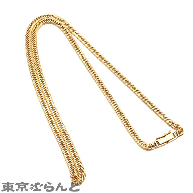 101808331 喜平ネックレス イエローゴールド K18YG 8面 トリプル 40.5cm 幅3.0ｍｍ 10.2g 造幣局検定刻印_画像2