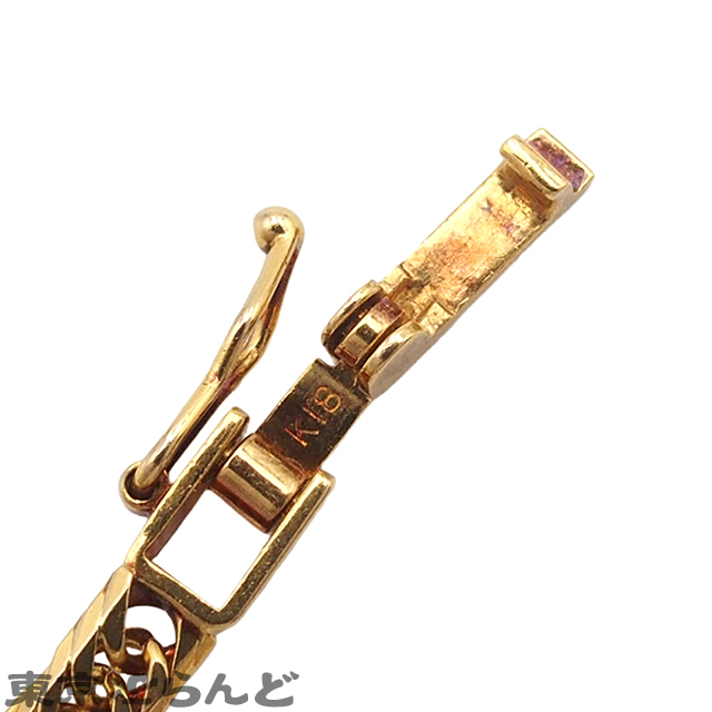 101808331 喜平ネックレス イエローゴールド K18YG 8面 トリプル 40.5cm 幅3.0ｍｍ 10.2g 造幣局検定刻印_画像5