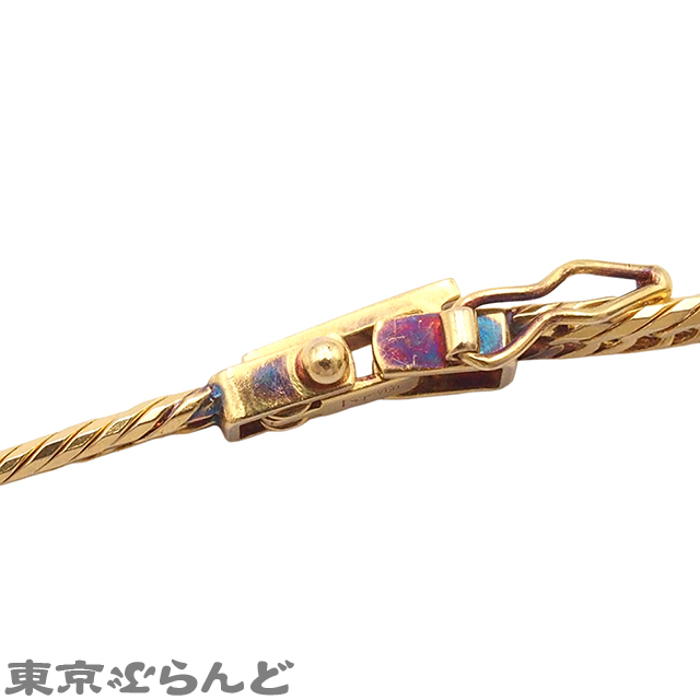 101808331 喜平ネックレス イエローゴールド K18YG 8面 トリプル 40.5cm 幅3.0ｍｍ 10.2g 造幣局検定刻印_画像7