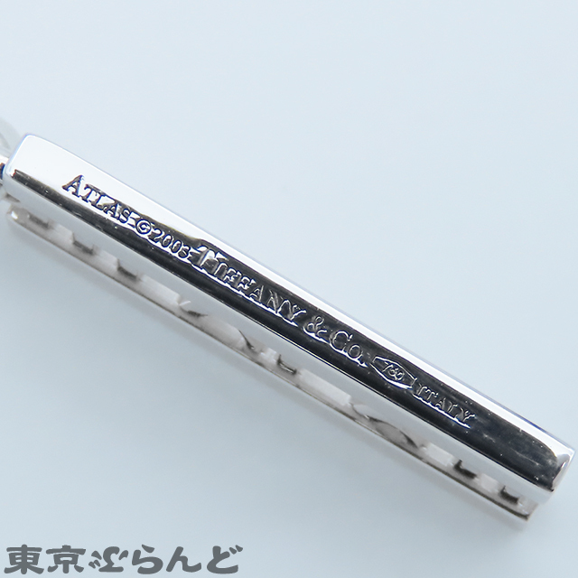 101817040 ティファニー TIFFANY&Co. アトラス オープンバー ネックレス ホワイトゴールド K18WG 18Pダイヤモンド レディース 仕上済_画像7