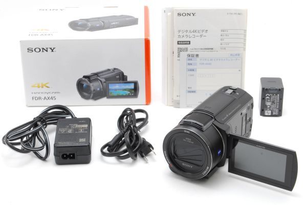 【箱付き】 ソニー Sony FDR-AX45 ブラック #A204-M29OC_画像1
