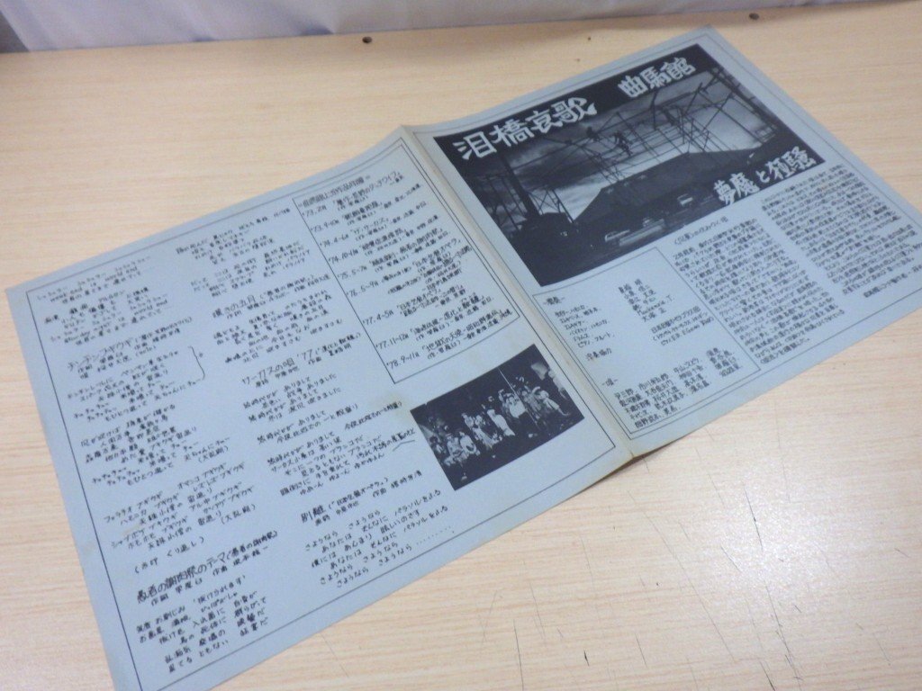 ■84：LP　泪橋哀歌　曲馬館　夢魔と狂騒　坂本龍一　SS-3927■_画像5
