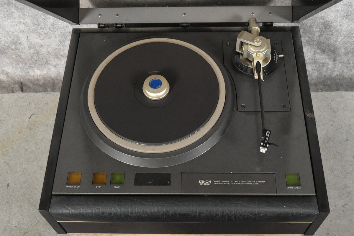 【J】DENON DP-100M/DK-1000 ターンテーブル レコードプレーヤー デノン 3132539【法人様のみ JITBOX利用可能】