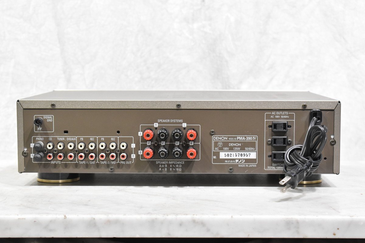 【C】DENON PMA-390IV プリメインアンプ デノン 3135155