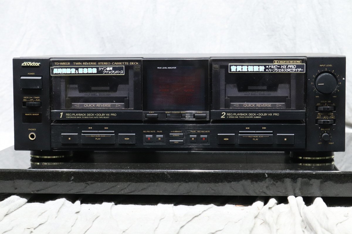 【C】Victor TD-WR531 カセットデッキ ビクター 3135170