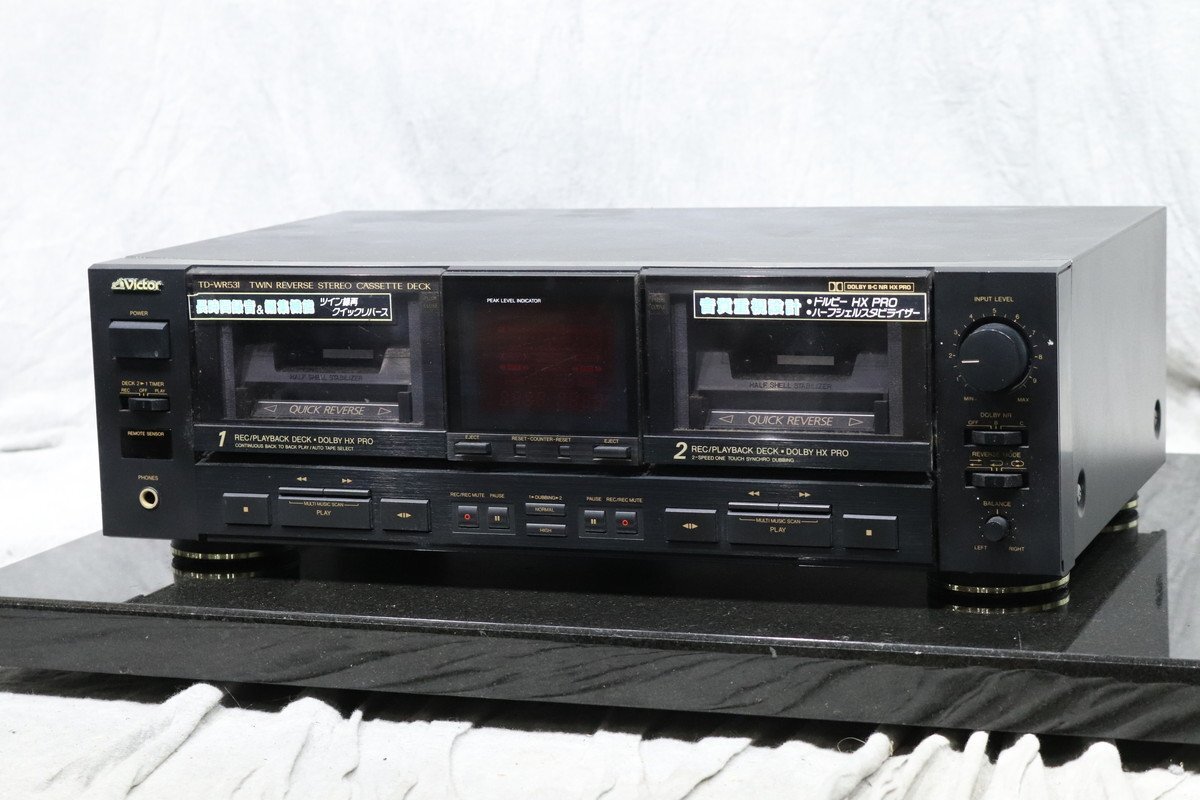 【C】Victor TD-WR531 カセットデッキ ビクター 3135170
