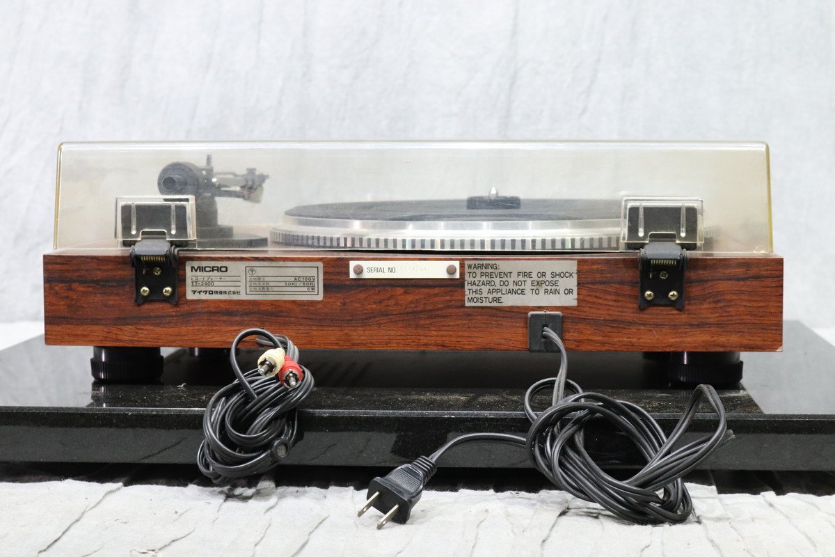 【C】MICRO TT-2400 ターンテーブル レコードプレーヤー マイクロ 3135820_画像8