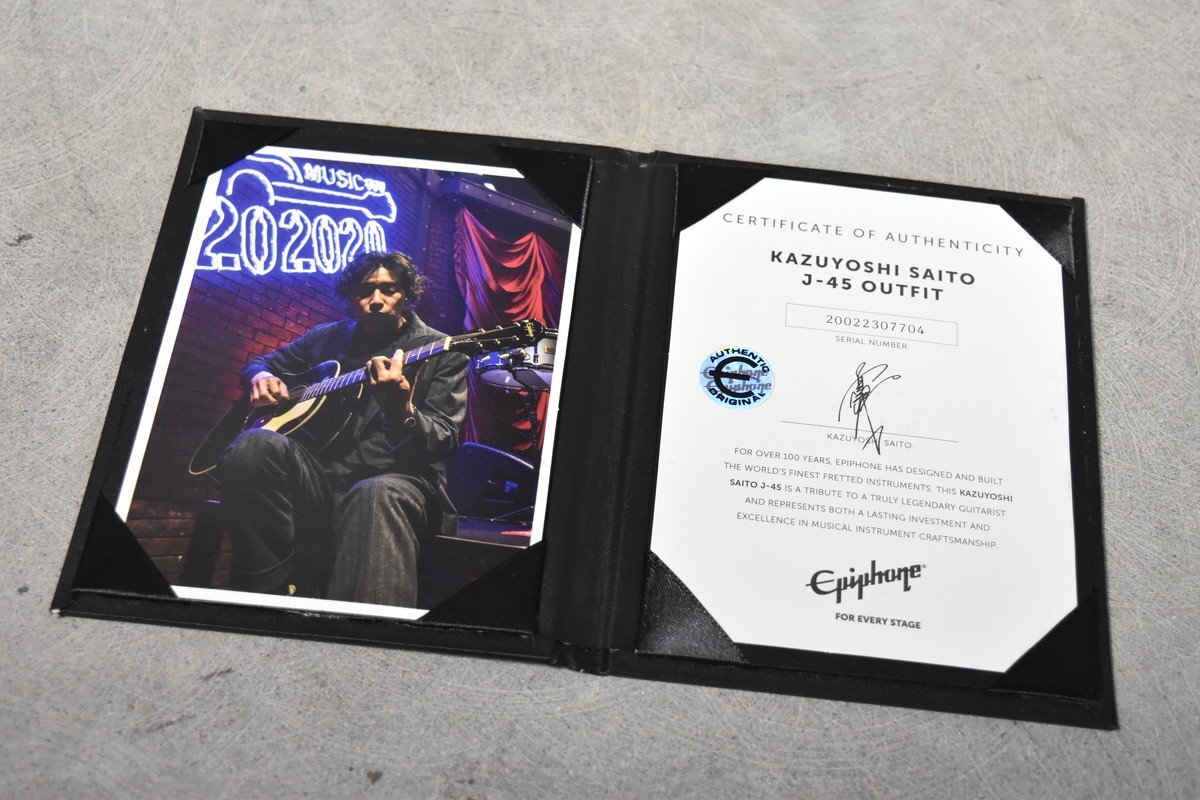 【G】Epiphone Kazuyoshi Saito J-45 エレアコ/アコースティックギター エピフォン 斉藤和義モデル 3151304_画像10