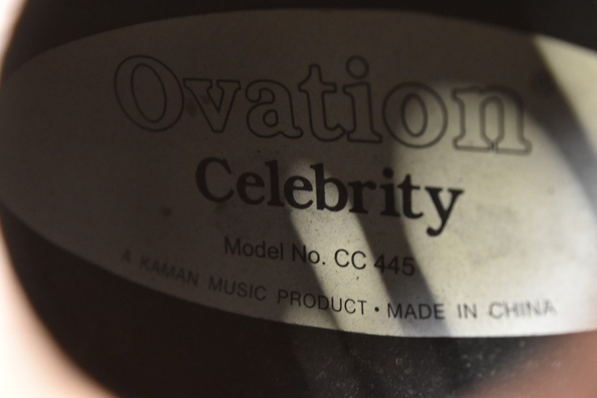 【G】Ovation No.CC445 12弦 エレアコ/アコースティックギター オベーション Celebrity 3153156_画像8