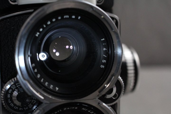 【C】ROLLEIFLEX Carl Zeiss Distagon 55mm F4 ワイド・アングル・ローライフレックス 希少 広角専用機 二眼レフ 3136454【送料無料!!】_画像9