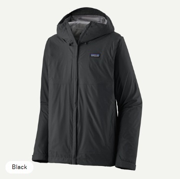 patagonia メンズ・トレントシェル ・レイン・ジャケット XSサイズ 黒 新品未使用_画像1