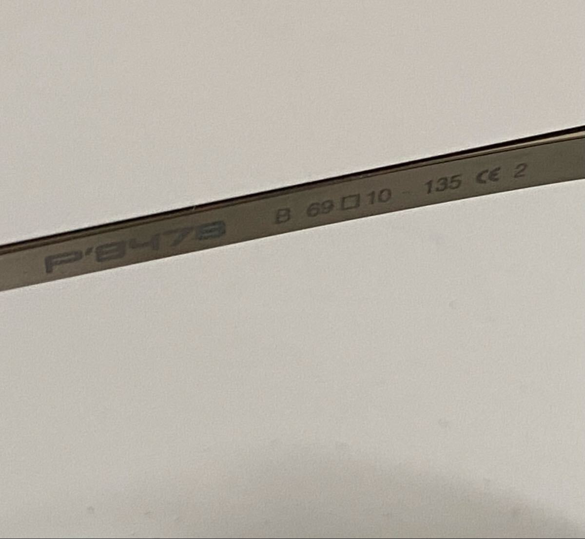 PORSCHE DESIGN 8478 B ティアドロップサングラス ポルシェデザイン カレラ復刻版 アヴィエイター P-8478B 69mm ブラックスキャンダル_画像8