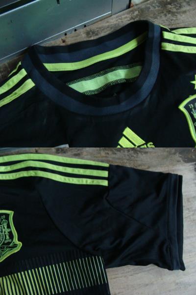 【未使用品・難あり】サッカー スペイン代表 2014 アウェイ シャビ ユニフォーム (表記sizeО) adidas製　　_画像6