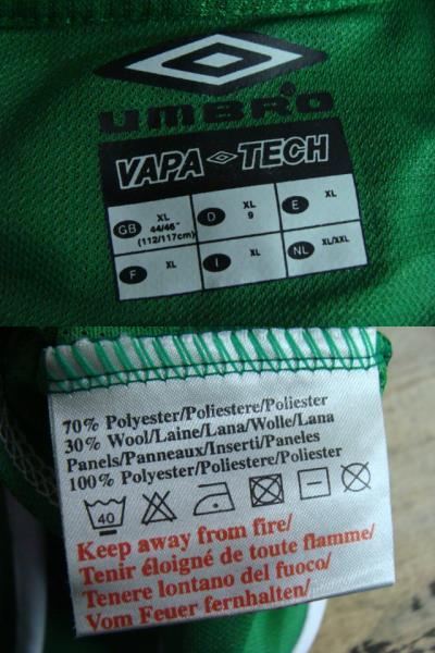 サッカー アイルランド代表 02年 ホーム ユニフォーム (サイズ注意) Umbro製_画像10