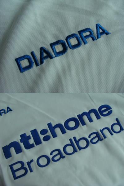 【使用感強め】グラスゴー・レンジャーズFC 02-03 アウェイ ユニフォーム (XL) DIADORA製　_画像4