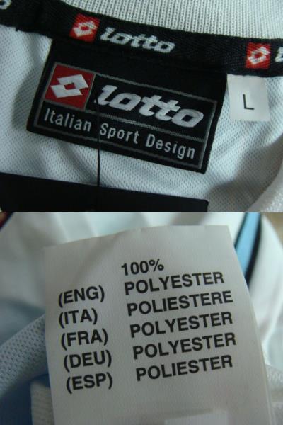 【未使用品・イタリア製】トレヴィーゾFC1993 サード？ ユニフォーム (L) Lotto製　_画像7