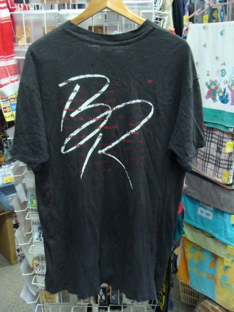 【状態難あり】90s ボニー・レイット ツアーTシャツ 黒 (XL)【穴・退色・Pひび割れ・USA製】 の画像3