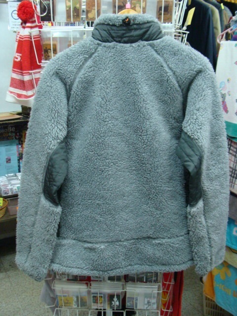 Columbia コロンビア フリース ジップアップ ボアジャケット グレー (L)_画像3