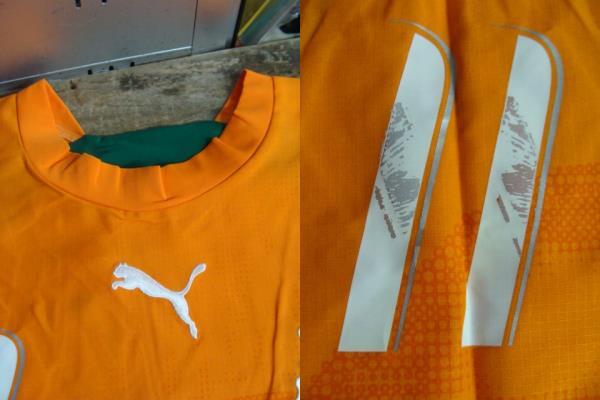 【未使用品・難あり】コートジボワール代表 2006 ドログバ ユニフォーム (L) プーマ製_画像6